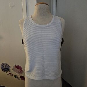 BABATON Sleeveless Gym Fitness Active Tank Top White Women S GUC